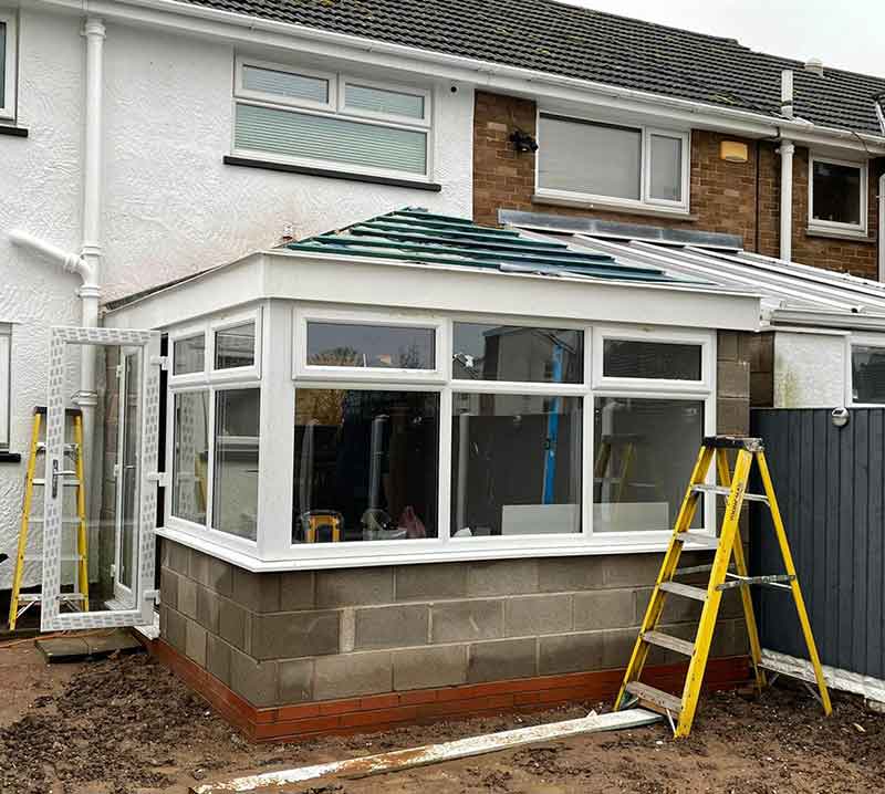 New build conservatory roof