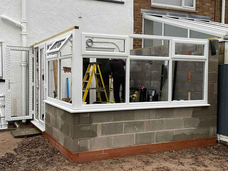 New build conservatory roof