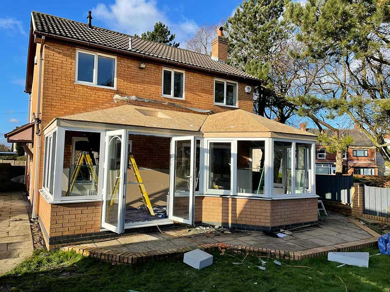 P Shaped Conservatory Roof, Chesterfield