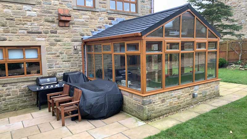 Gable End New Conservatory Roof