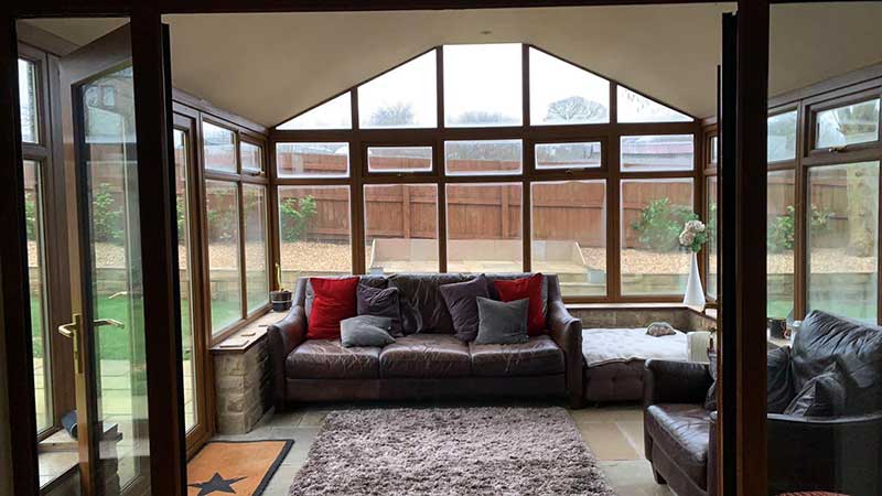 Gable End New Conservatory Roof