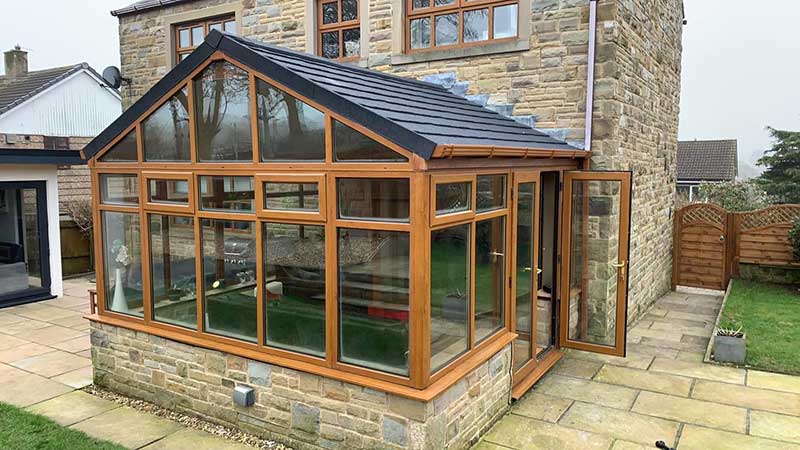 Gable End New Conservatory Roof