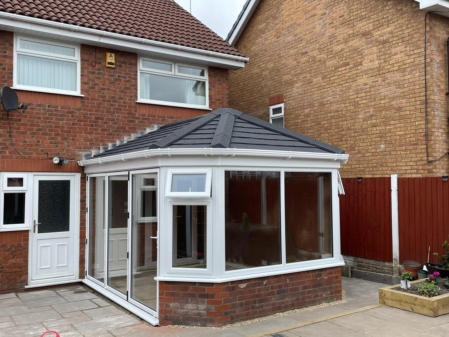 Old conservatory roof transformed 