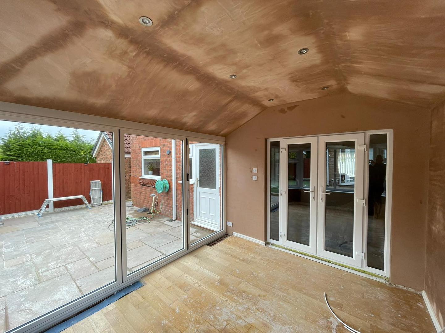 Old conservatory roof transformed 