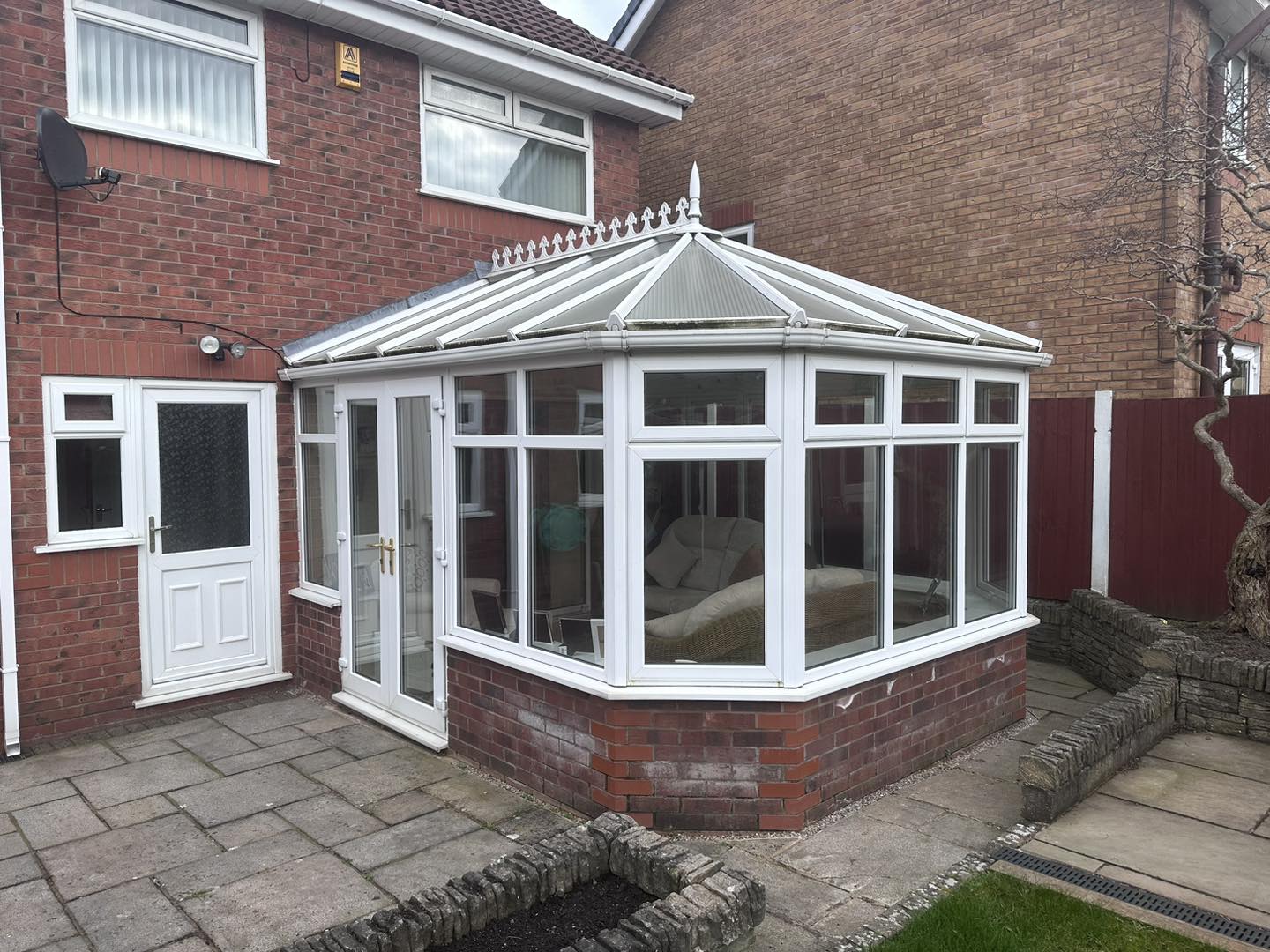 Old conservatory roof transformed 