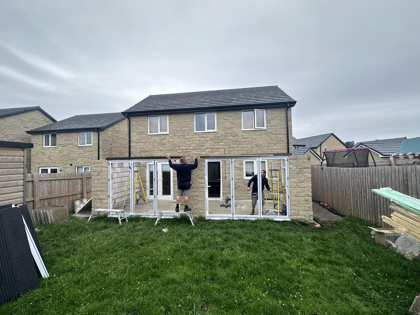 Huge double room orangery - build work starting